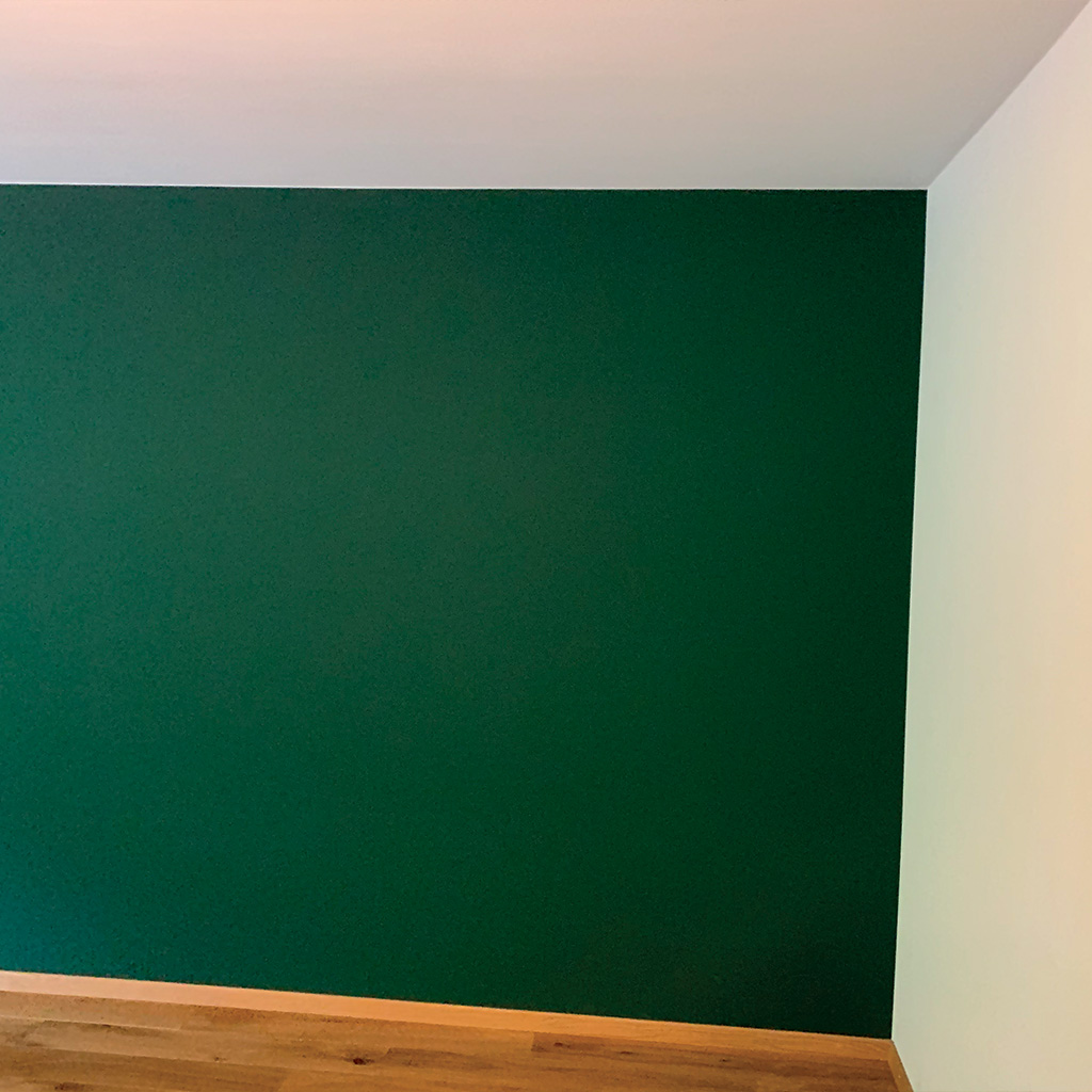A perspective on green interior painting.